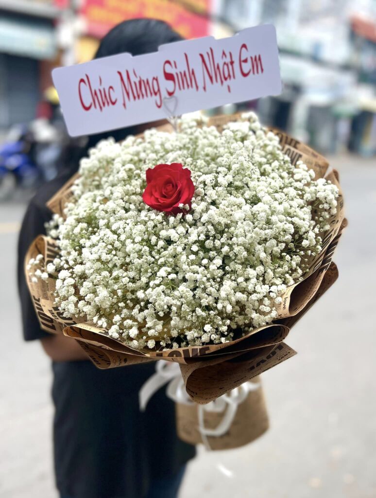 Bó hoa baby tại shop hoa Cao Lãnh
