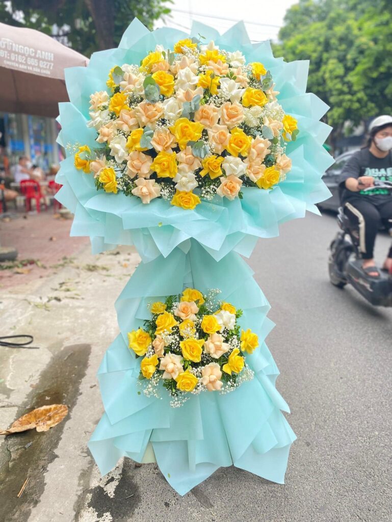 Kệ hoa khai trương đẹp tại Quận Cẩm Lệ