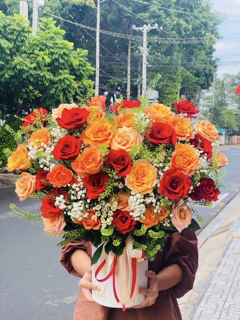 Giỏ hoa đẹp tại Quận 5