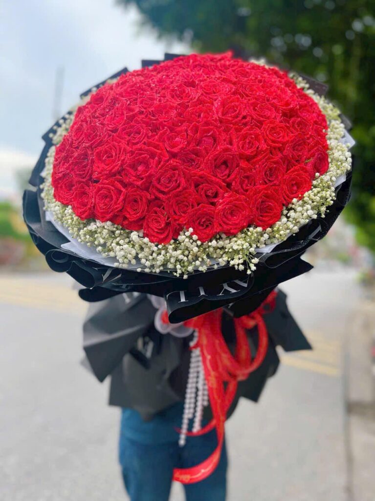 Bó hoa hồng đỏ tại La Gi