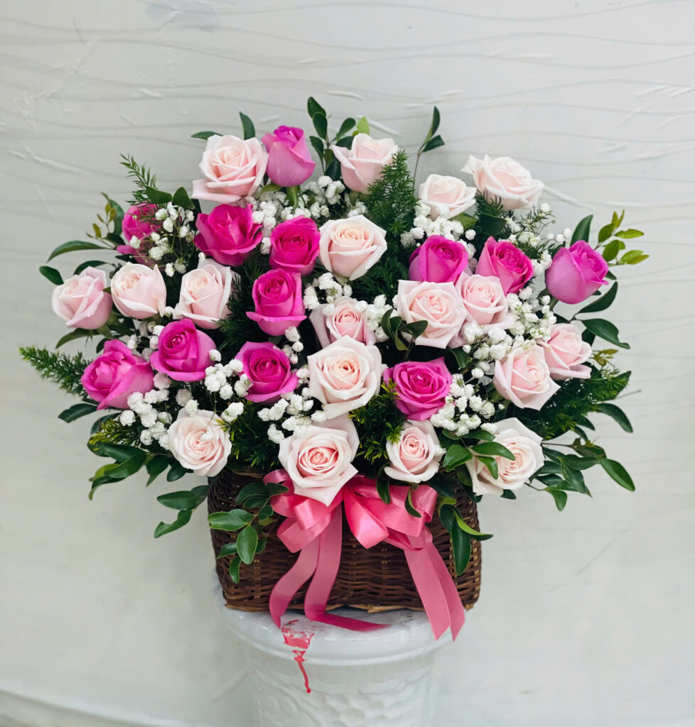 Giỏ hoa chúc mừng tại Sơn Trà