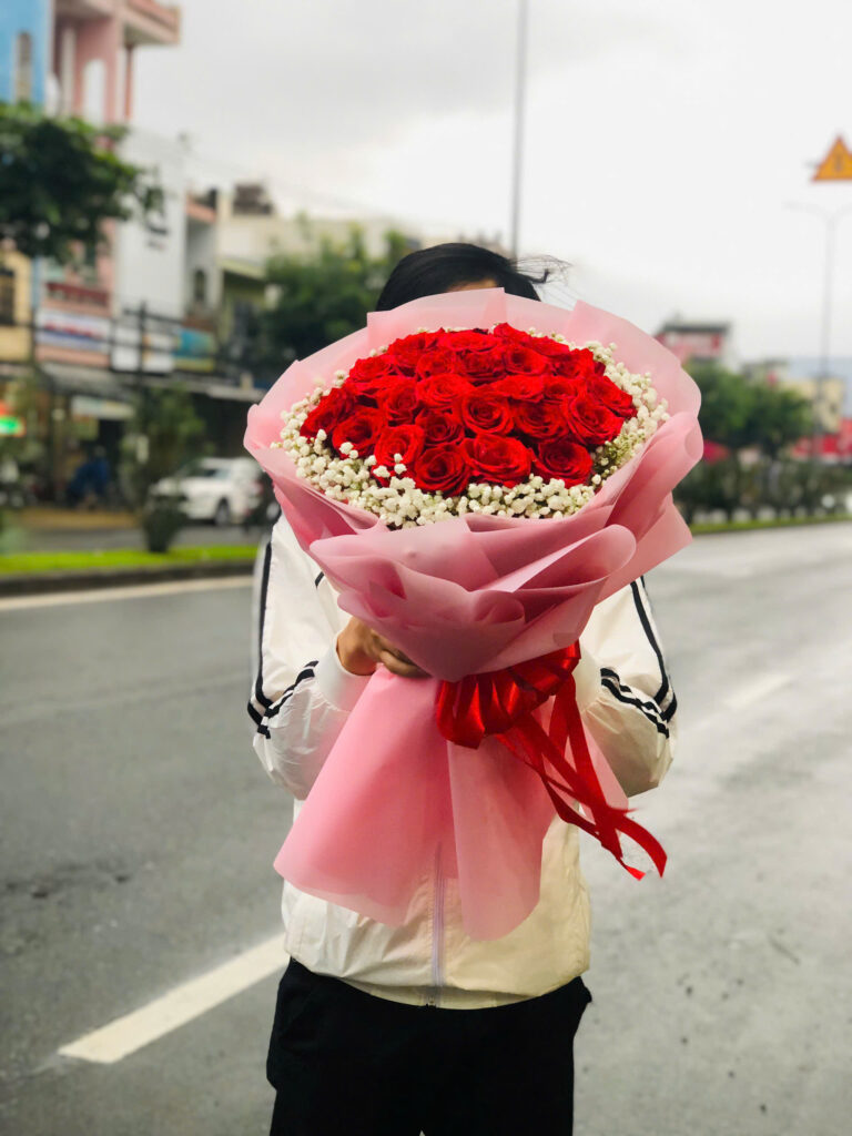 Bó hoa hồng đỏ tại Quận 8